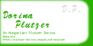 dorina plutzer business card